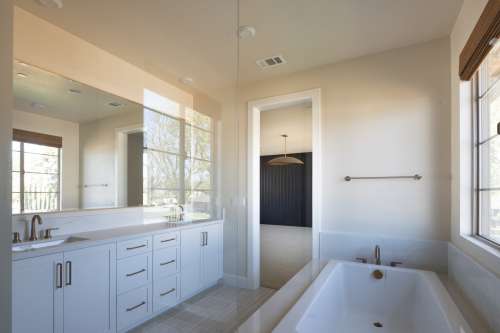 Plan 1 Model Home Primary Bathrooom